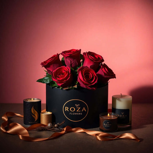 Elegant fresh flower arrangement in a stylish vase, featuring premium roses, orchids, and seasonal blooms – perfect for gifts and home decor.