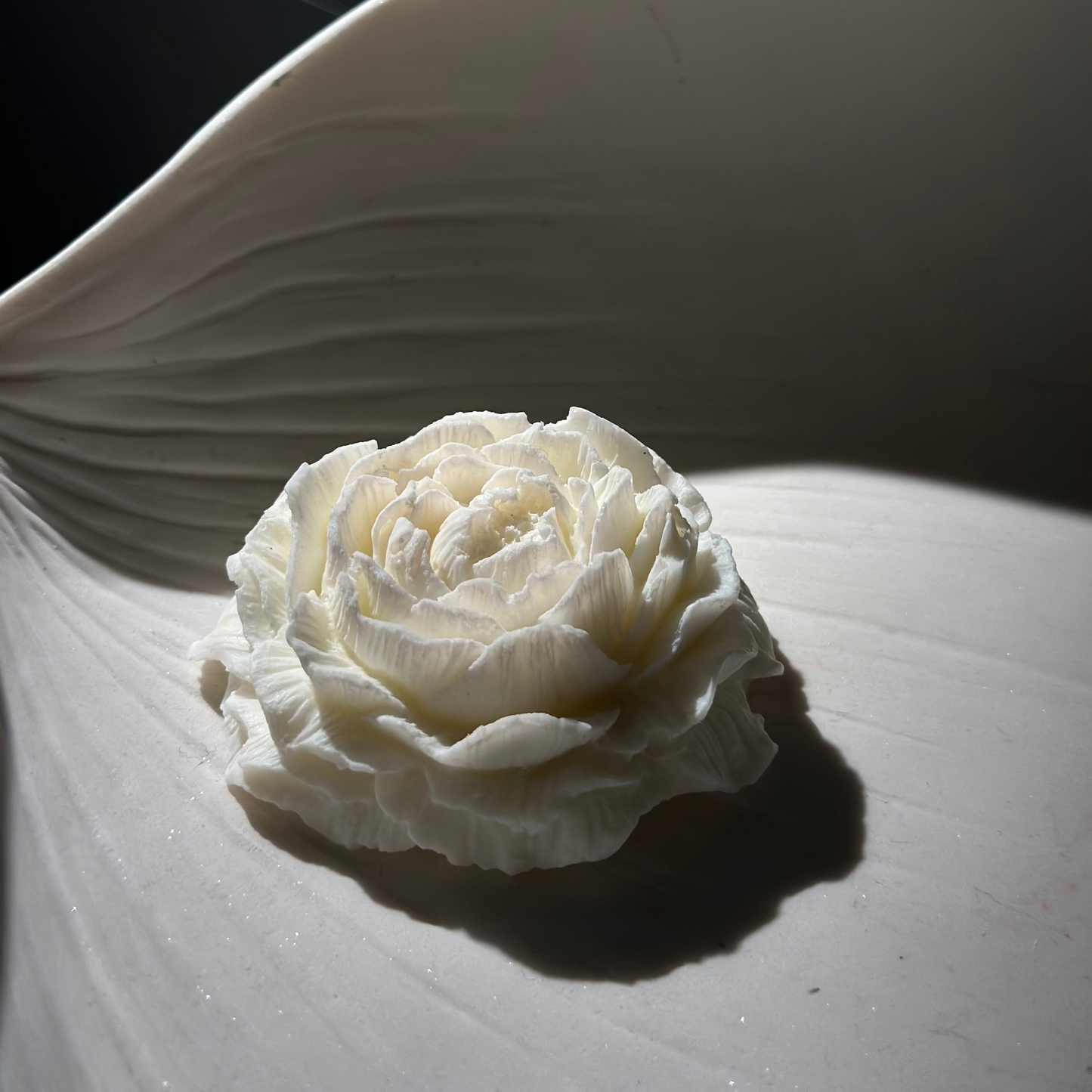 Peony Candle - White